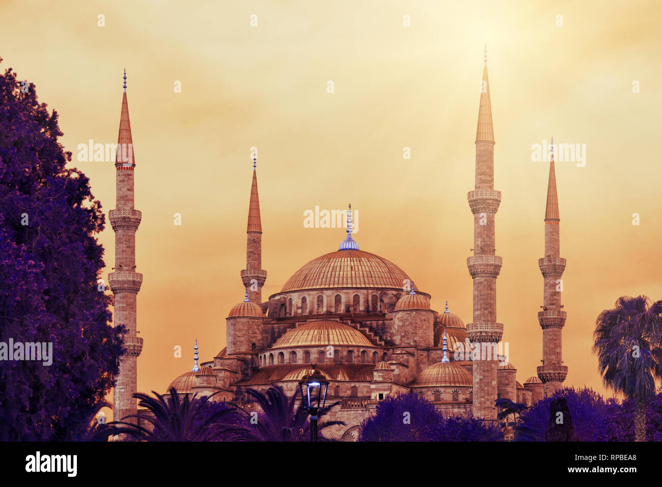Sultan Ahmed Mosque or Blue Mosque Stock Photo - Alamy