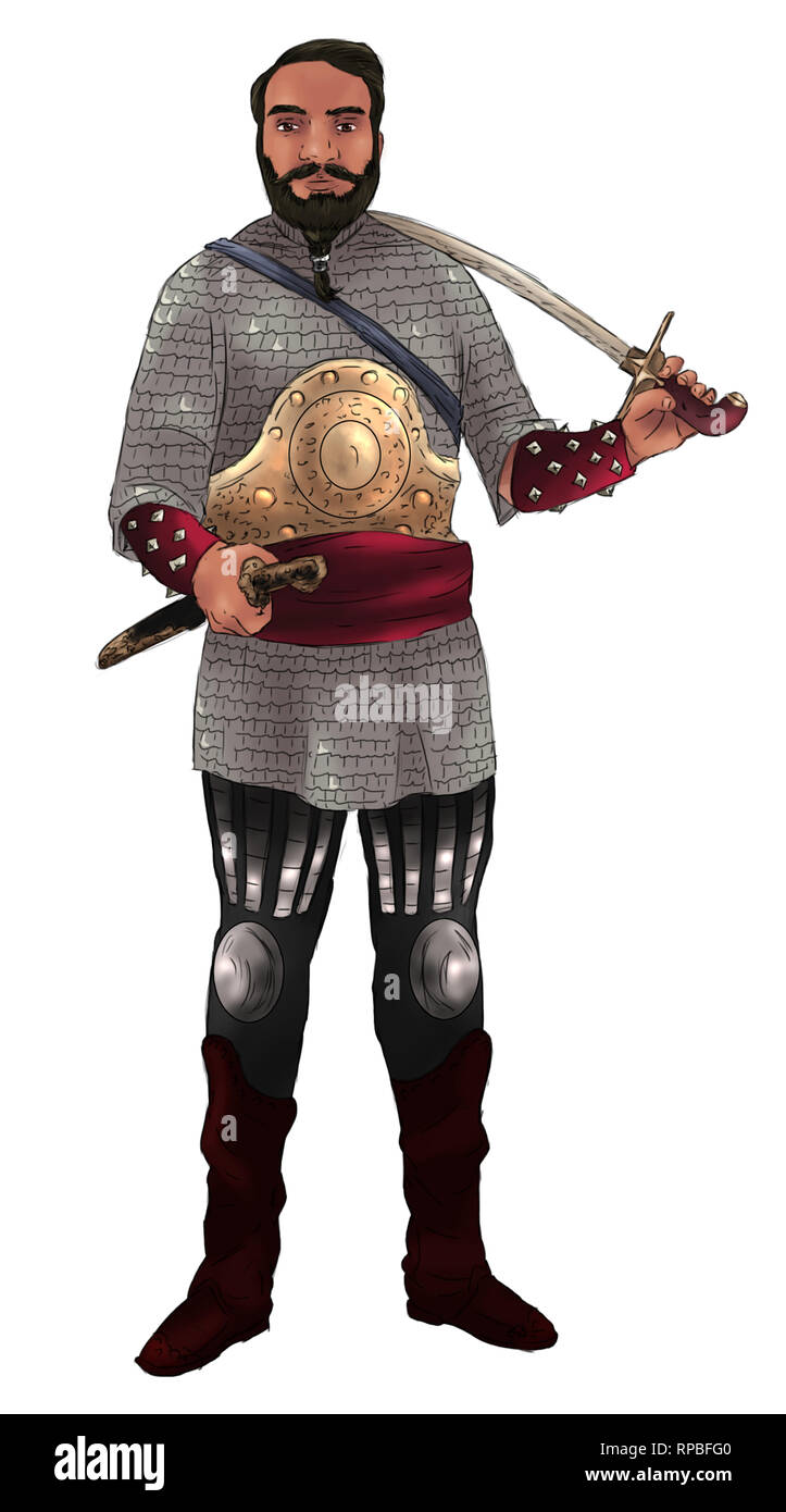 Mongol warrior battle uniform hi-res stock photography and images - Alamy