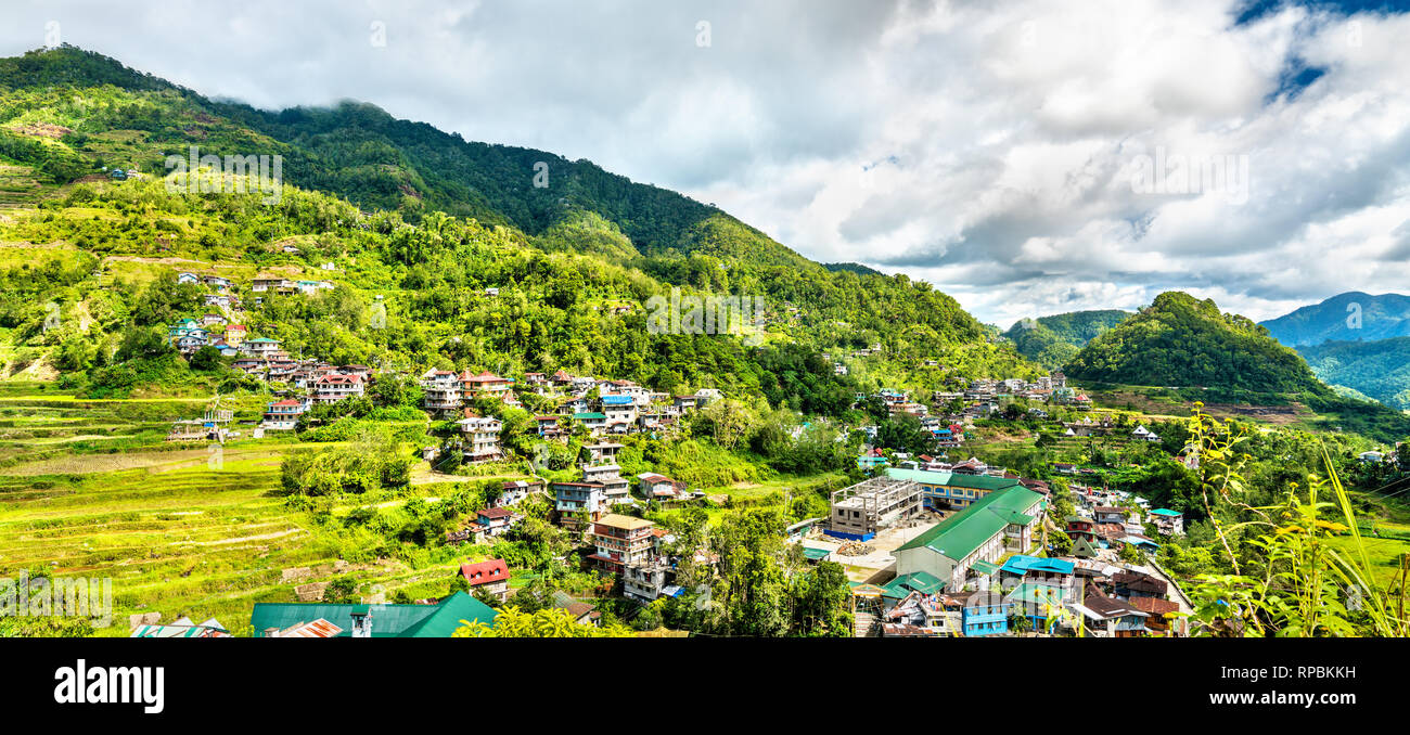 Banaue village on Luzon island, Philippines Stock Photo