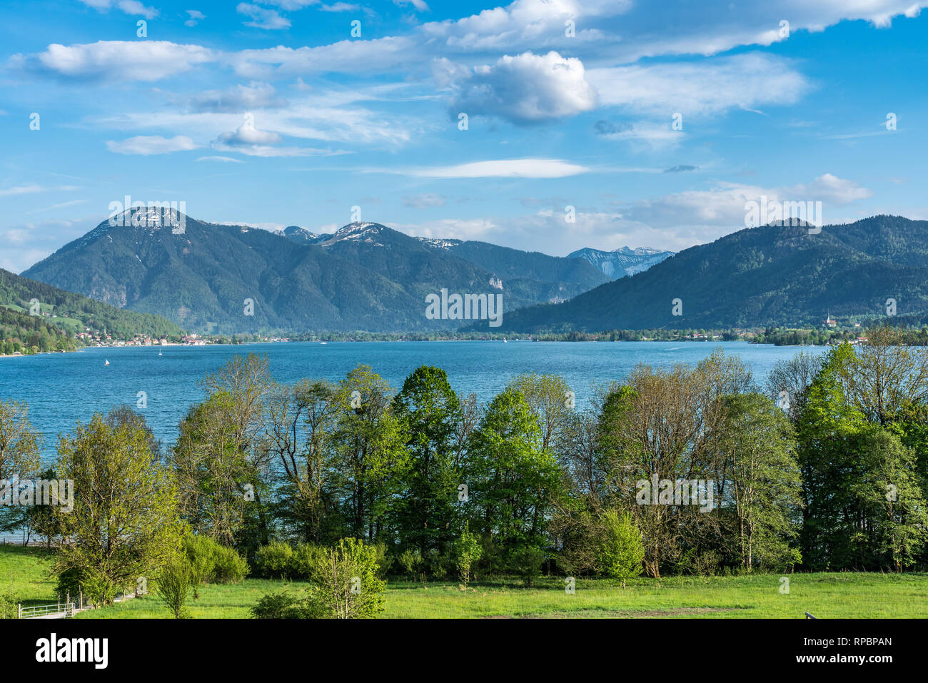 Kreuth at the Tegernsee lake in Bavaria, Germany. Stock Photo
