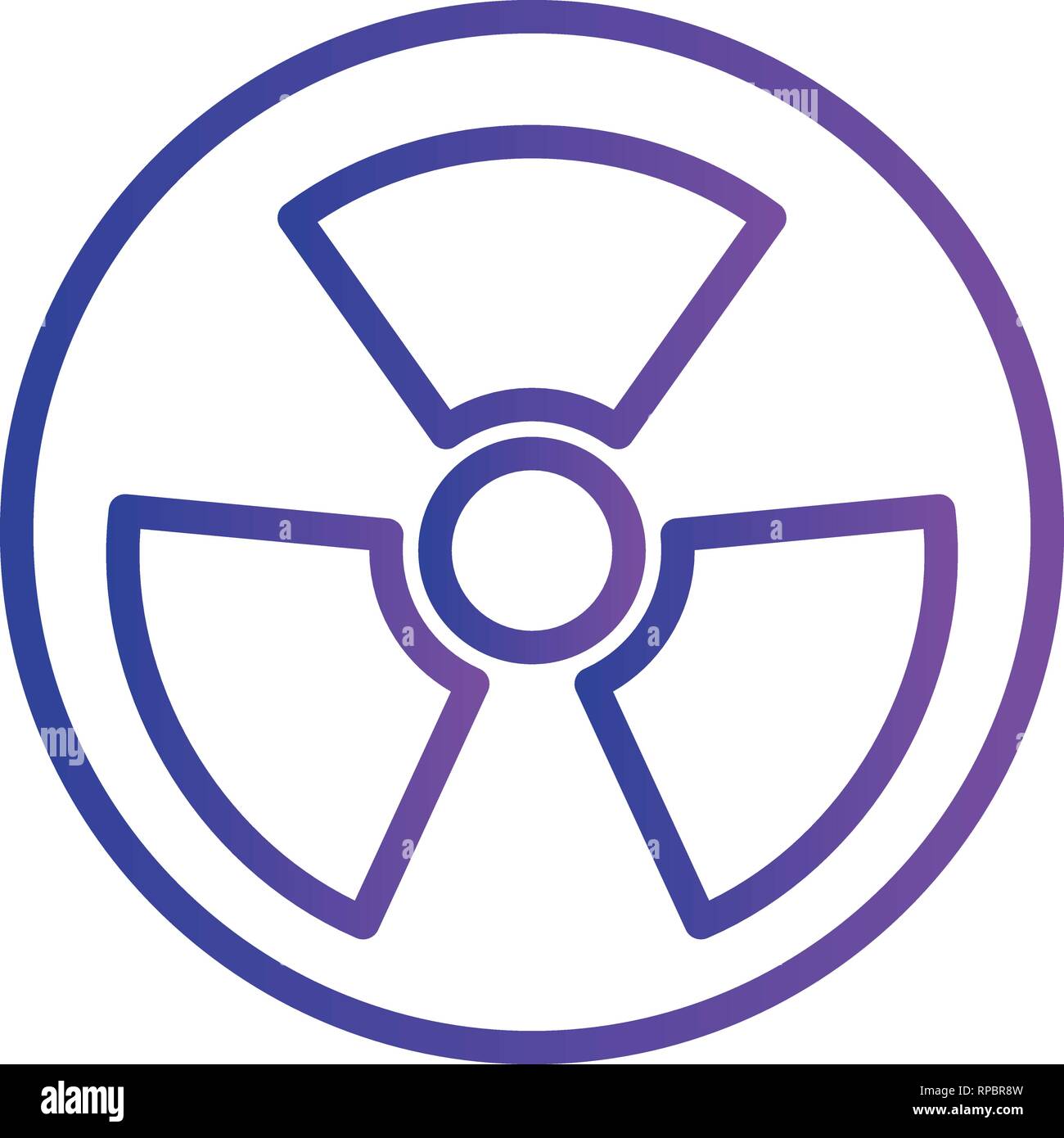 Vector Radio Active Road Sign Icon Stock Vector