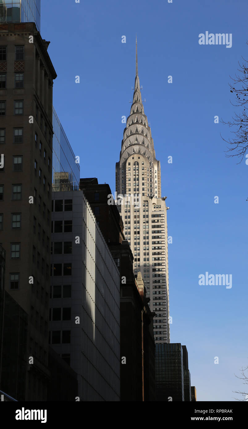 Usa. Ny City. Chrysler Building. Art Deco. Midtown Manhattan. Architec, Willian Van Alen (1883-1954). Stock Photo