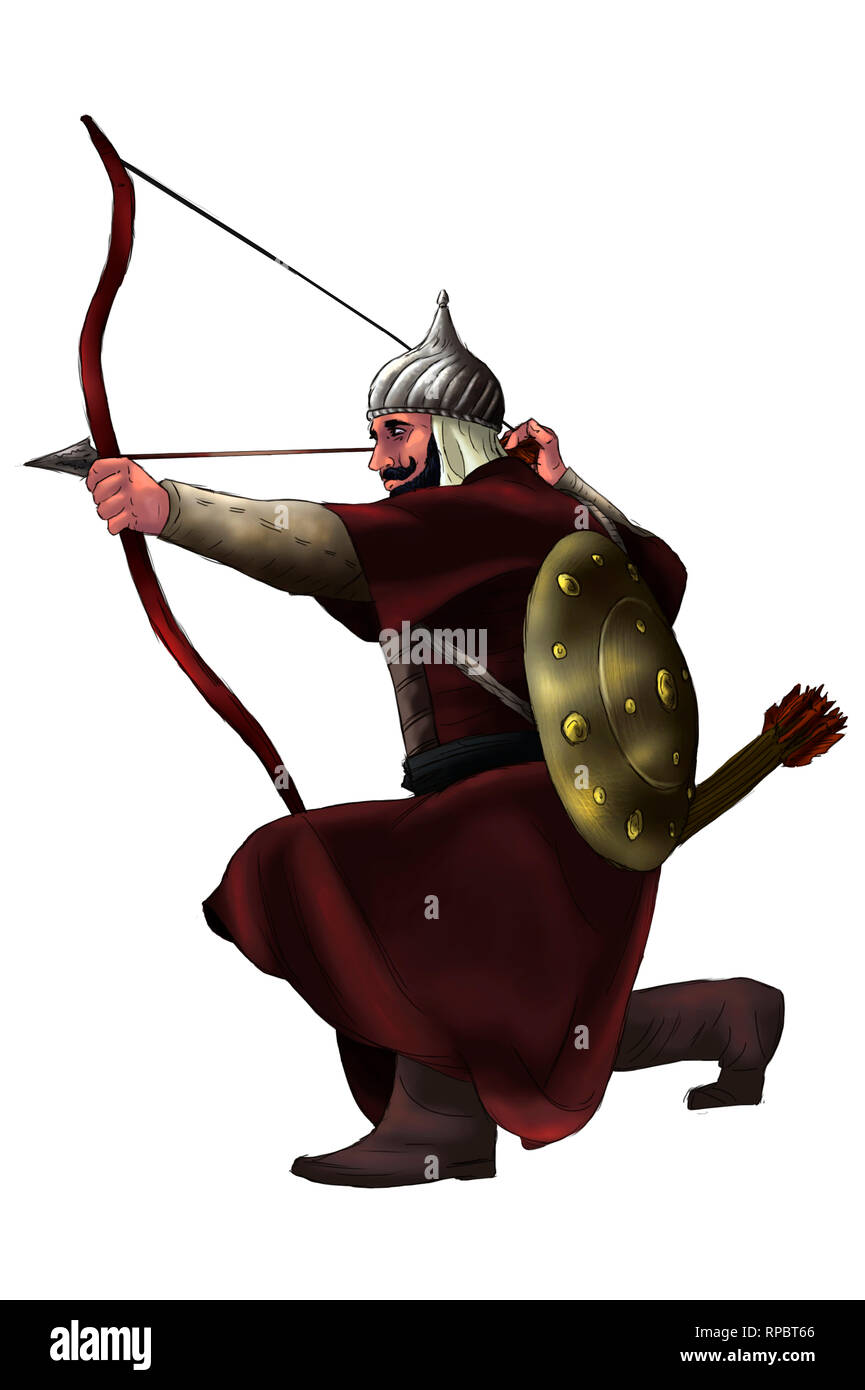 Mongol warrior battle uniform hi-res stock photography and images - Alamy