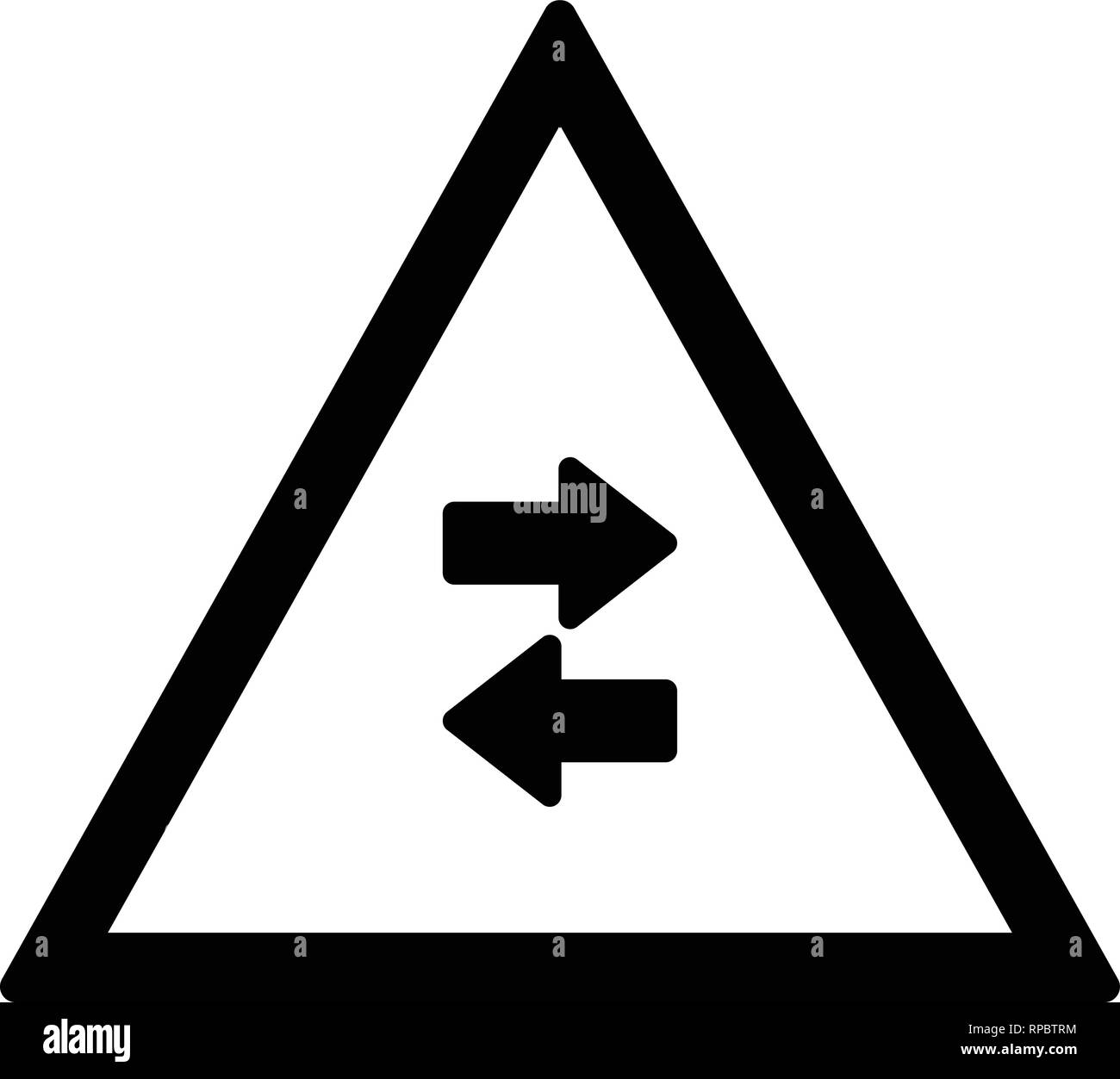 One way street sign Black and White Stock Photos & Images - Alamy