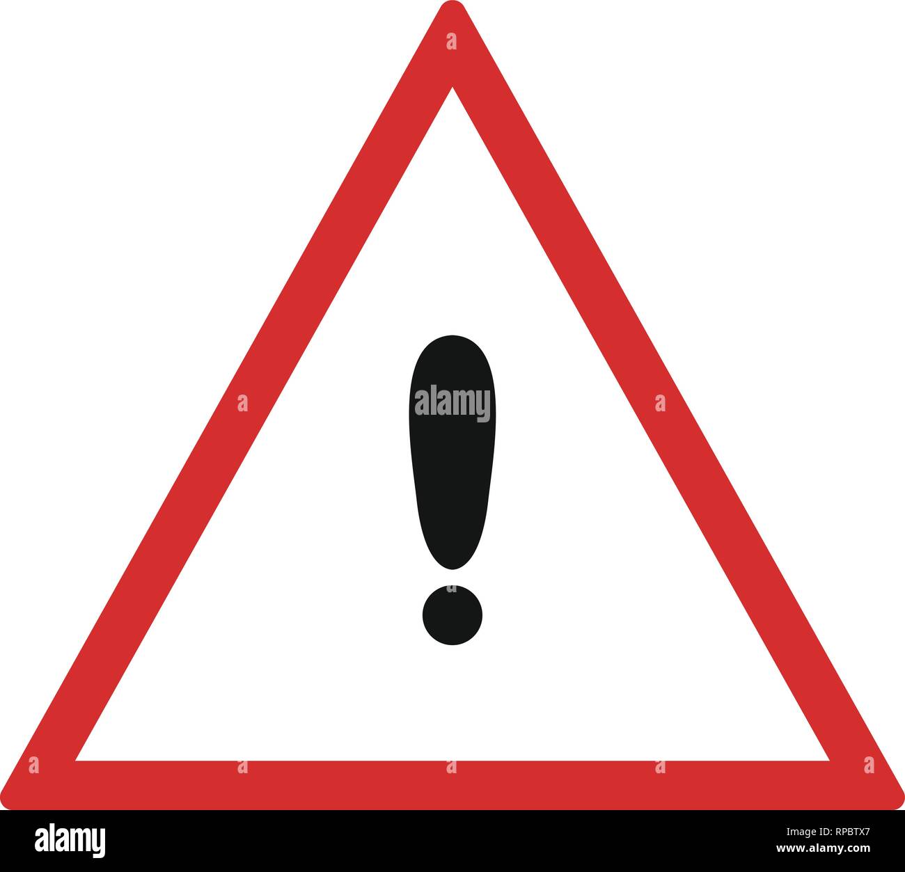 Vector Other dangers Road Sign Icon Stock Vector