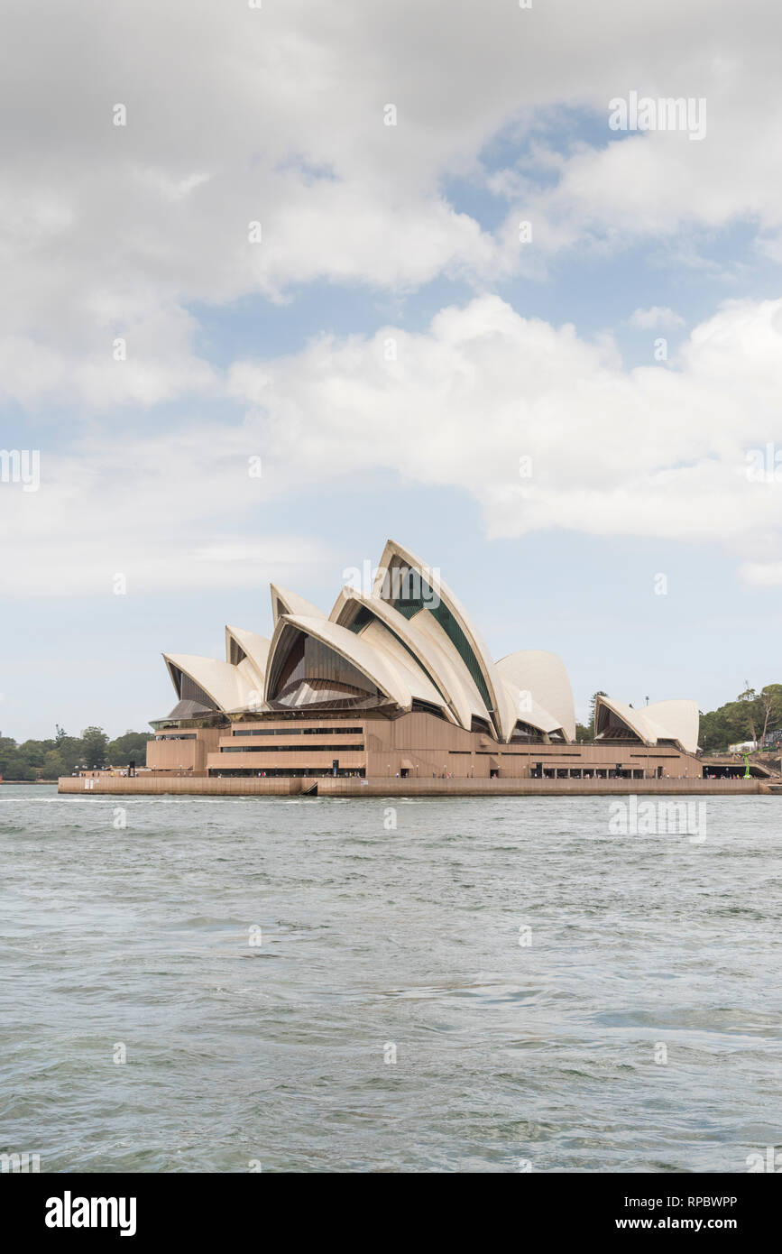 The Sydney Opera House, Sydney Harbour Austraila on a sunny day Stock Photo