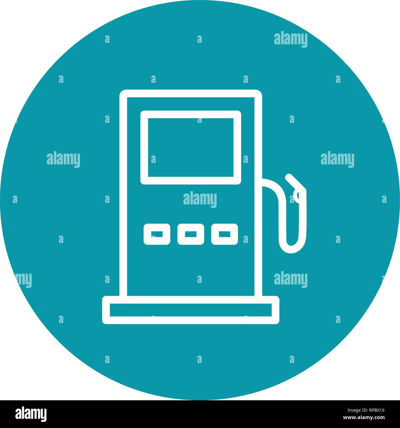 Vector Filling Station Road Sign Icon Stock Vector Image & Art Alamy