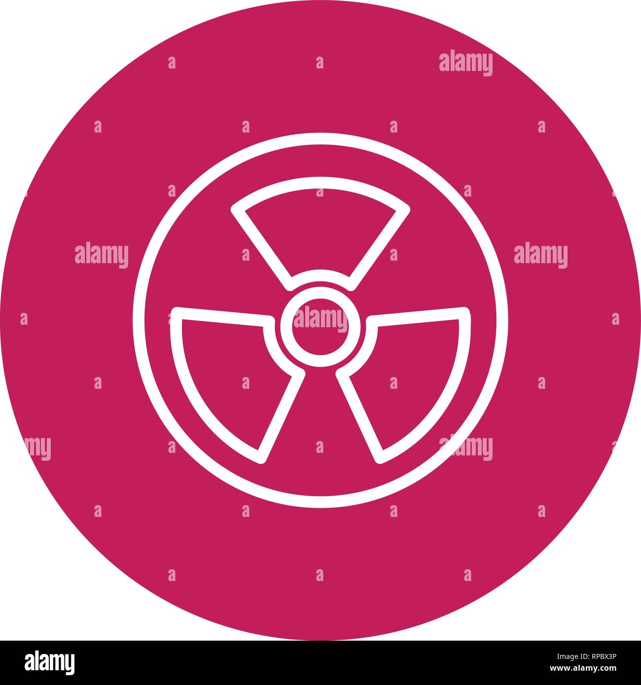 Vector Radio Active Road Sign Icon Stock Vector