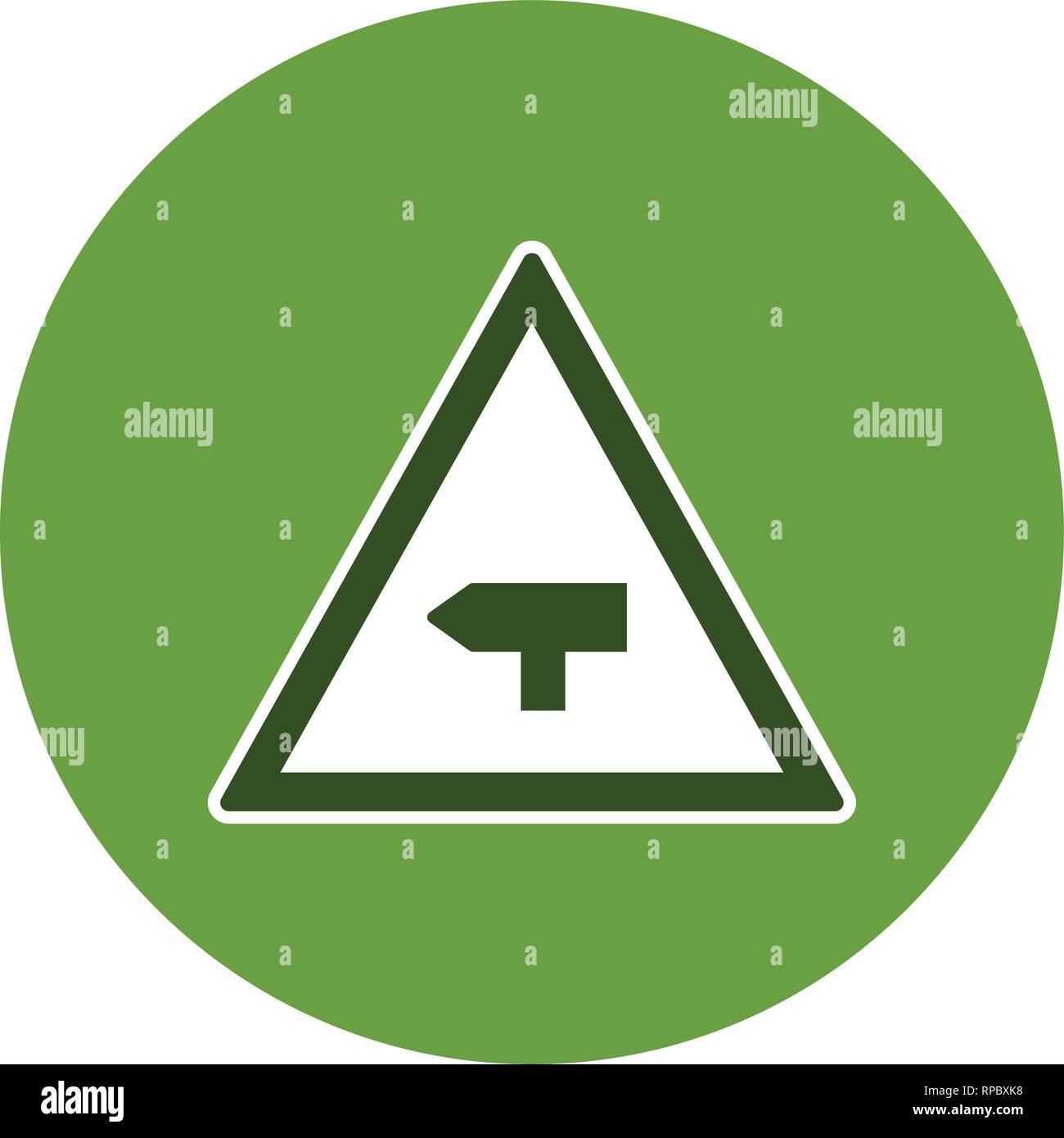 Vector Major cross road Road Sign Icon Stock Vector Image & Art - Alamy