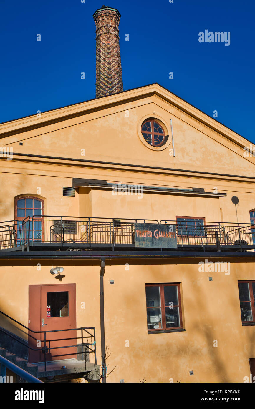 Teater Galeasen an independent theatre group, Skeppsholmen, Stockholm, Sweden, Scandinavia Stock Photo