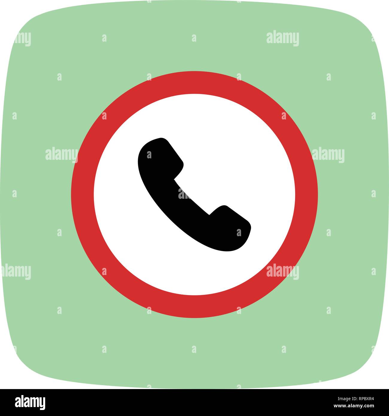 Vector Telephone Road Sign Icon Stock Vector Image & Art Alamy