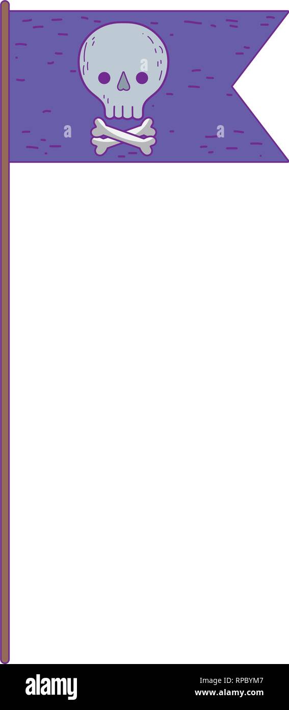 pirate flag with skull Stock Vector Image & Art Alamy