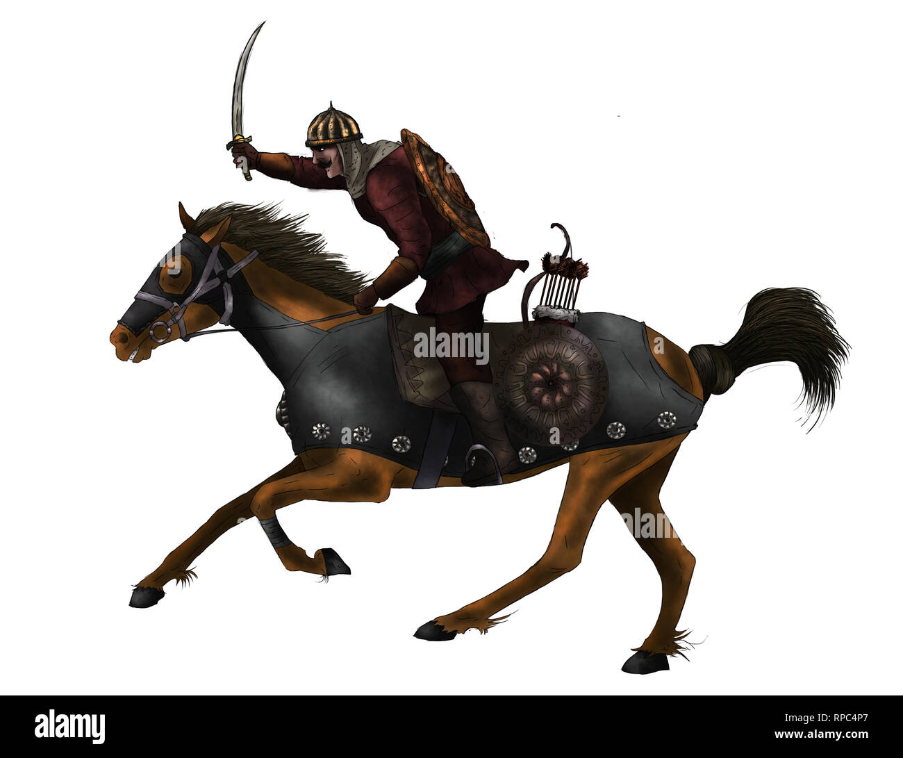 Mongol warrior battle uniform hi-res stock photography and images - Alamy