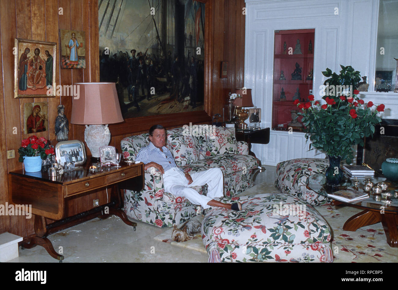 Baron Hans Heinrich Thyssen Bornemisza de Kaszon in Sant Feliu de