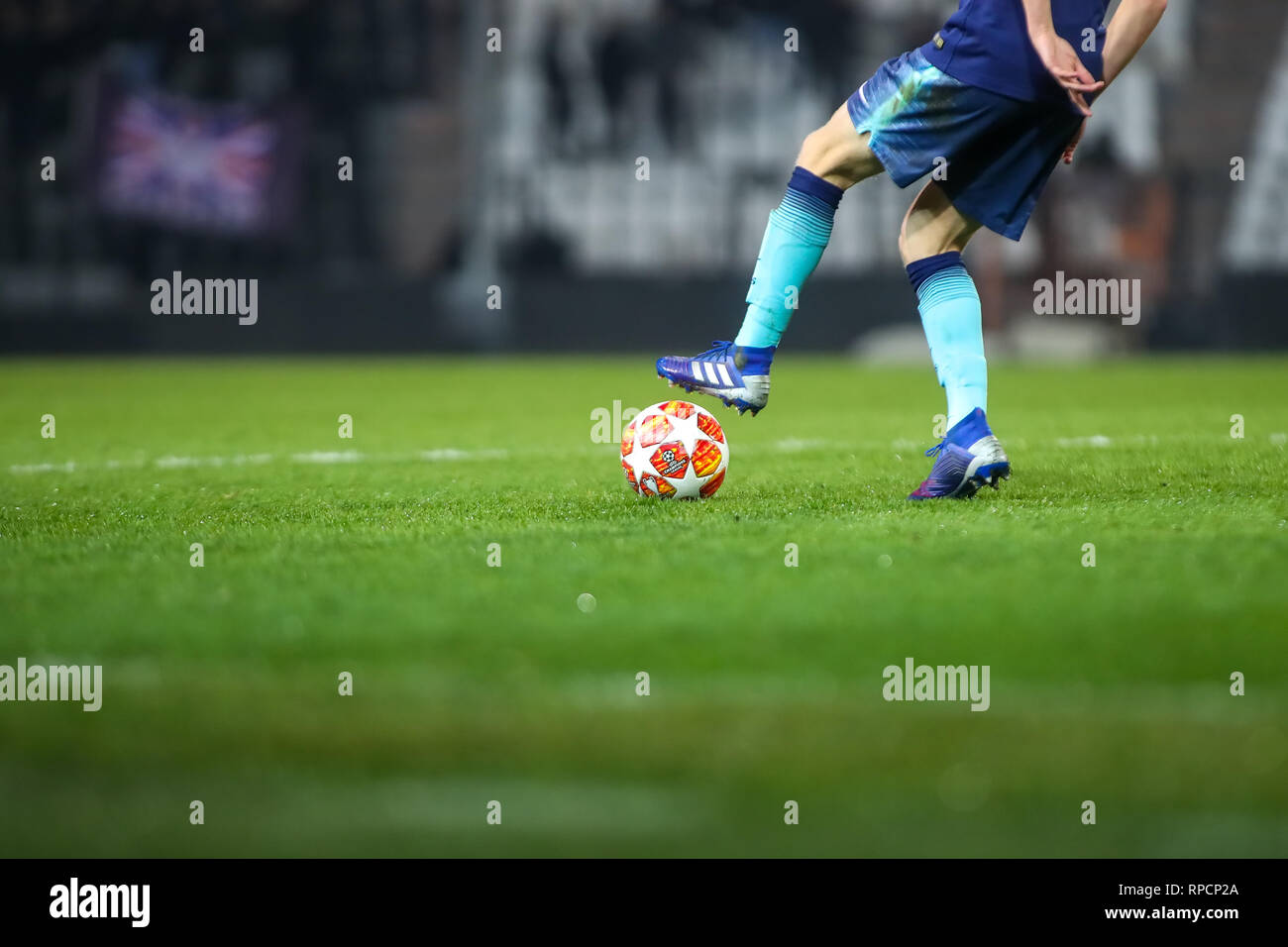 6th November 2019; Vozdovac Stadium, Belgrade, Serbia; UEFA Under 19 UEFA  Youth league football, FK Crvena Zvezda under 19s versus Tottenham Hotspur  under 19s; Jamie Bowden of Tottenham Hotspurs FC breaks on