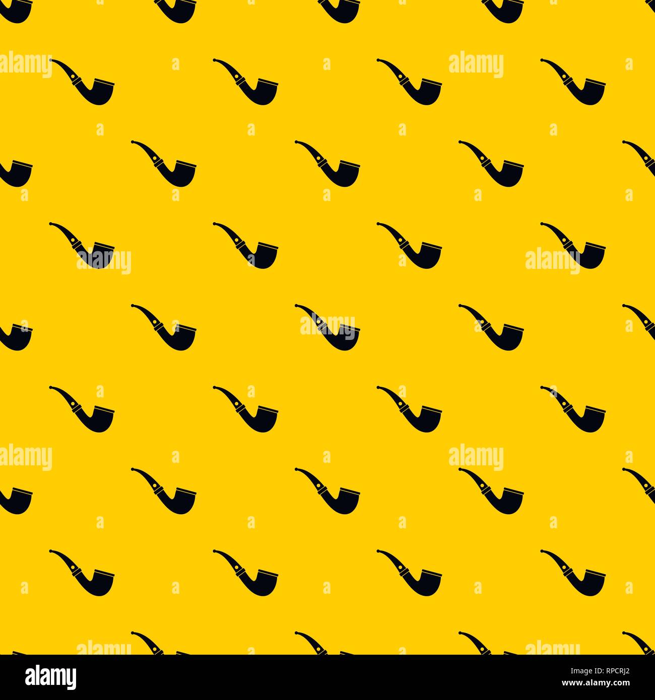 Smoking pipe pattern vector Stock Vector