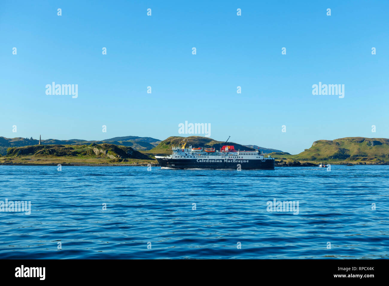 Cal Mac ferry near Oban, Scotland Stock Photo