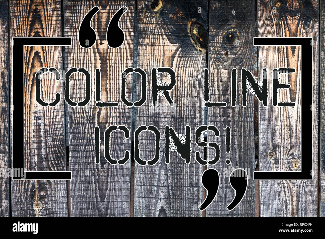 Handwriting Text Color Line Icons Concept Meaning Colored Figures Help 