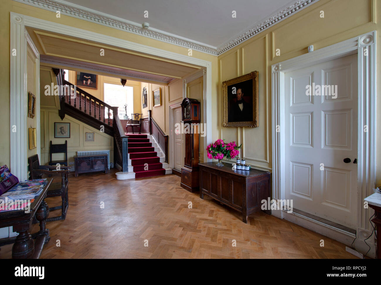 Trereife House, Penzance, Cornwall, UK owned by the Le Grice family. Stock Photo