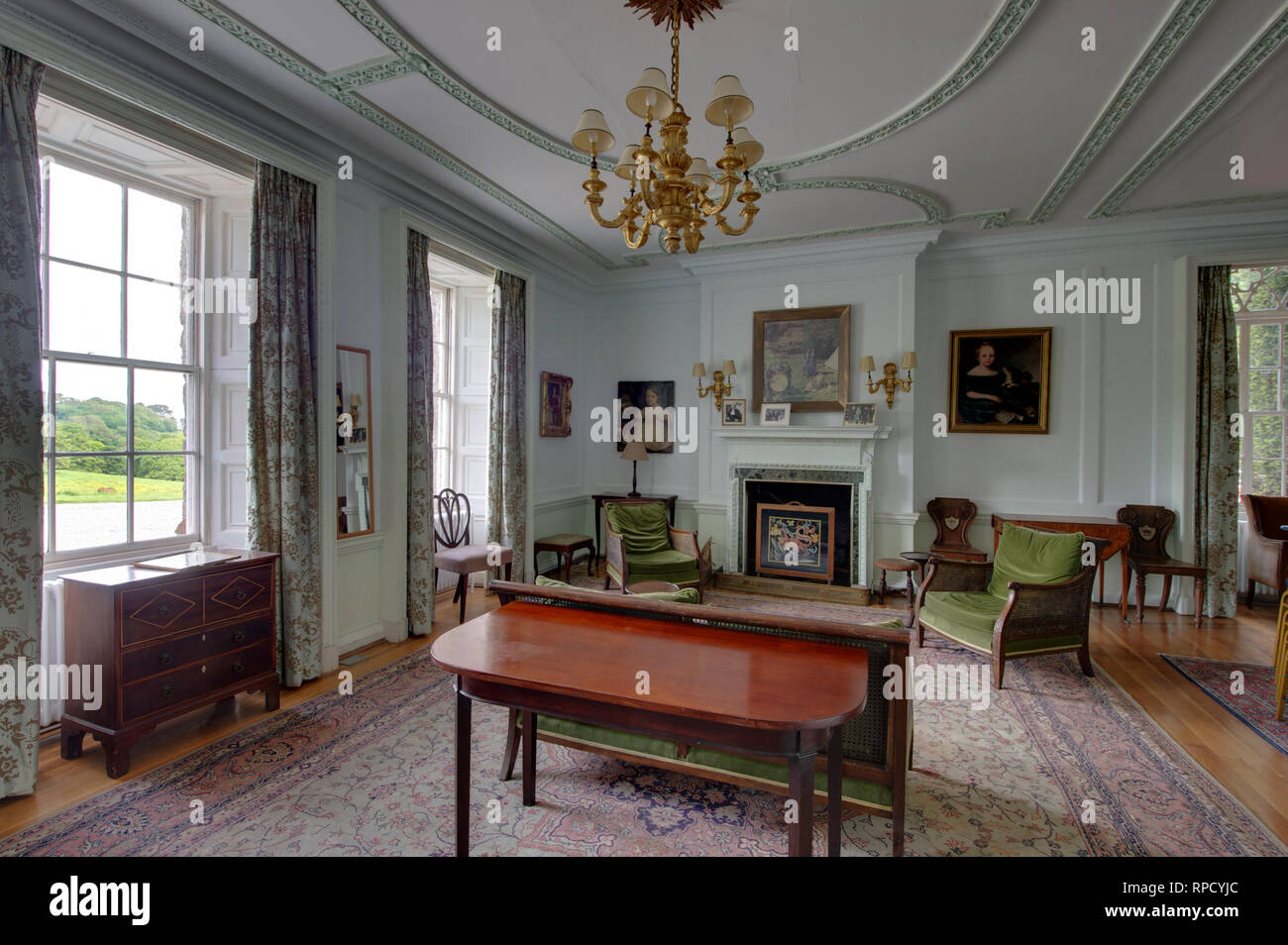 Trereife House, Penzance, Cornwall, UK owned by the Le Grice family