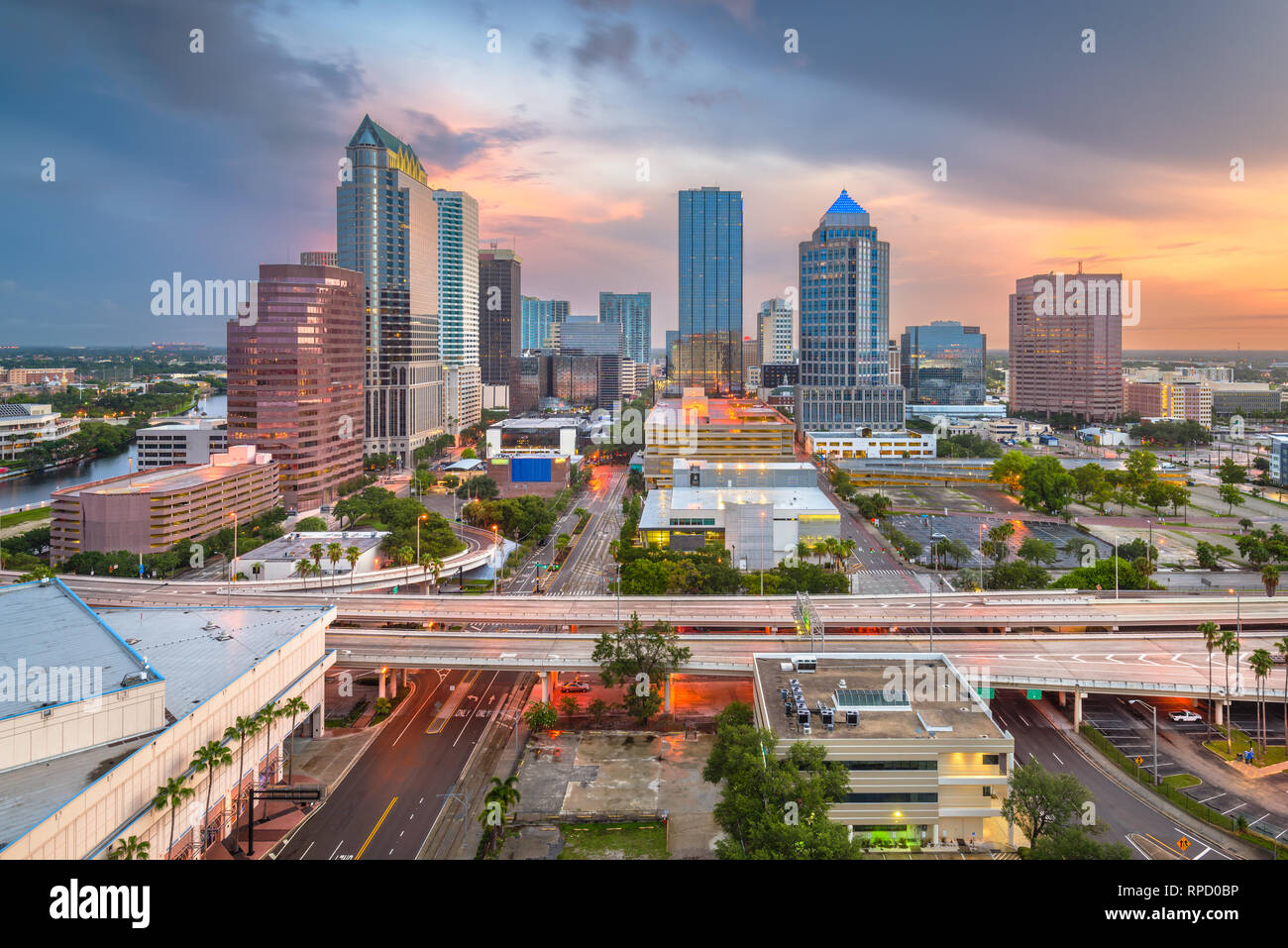 Downtown tampa aerial hires stock photography and images Alamy