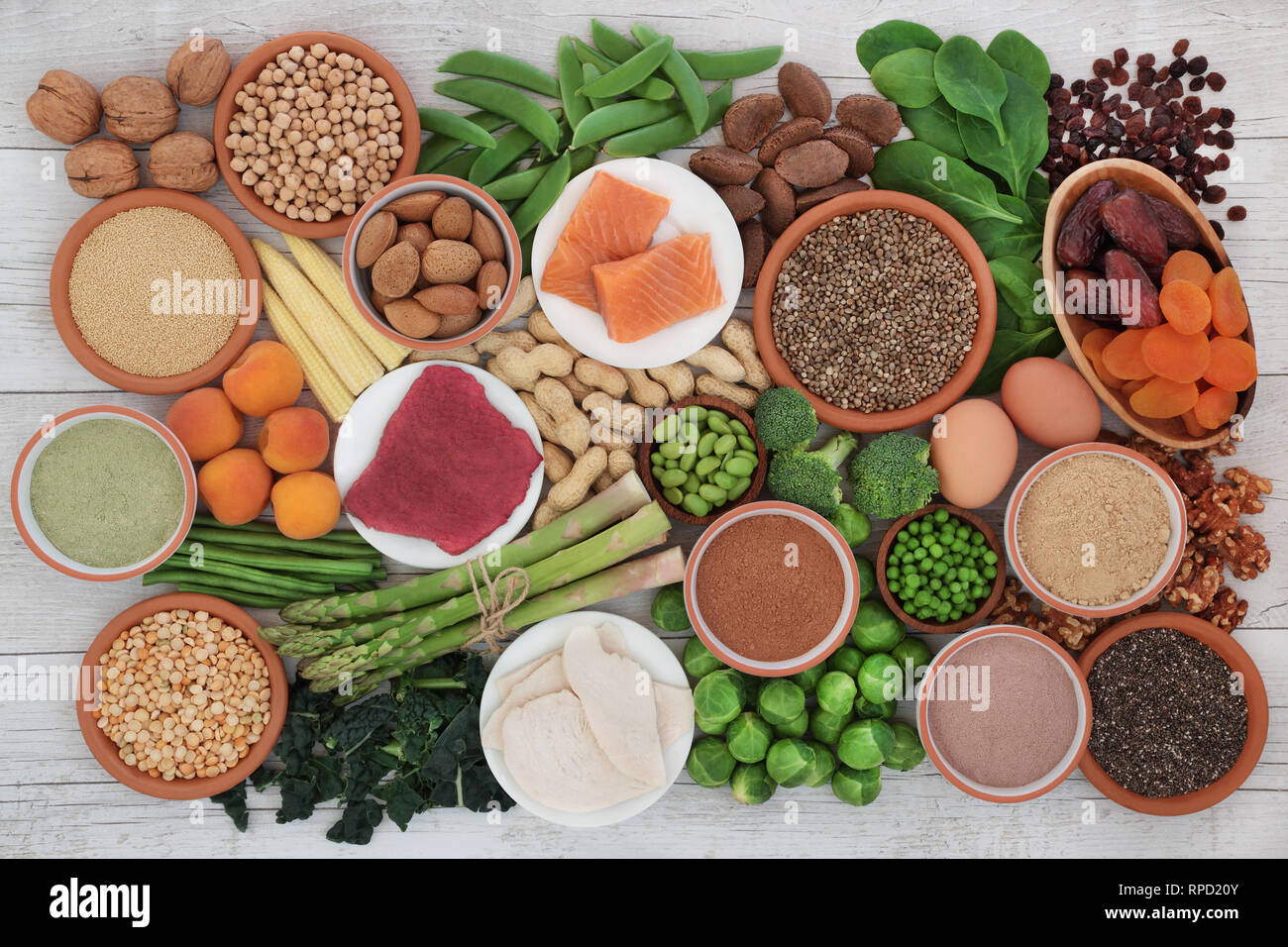 Fruit vegetables legumes whole grains hires stock photography and