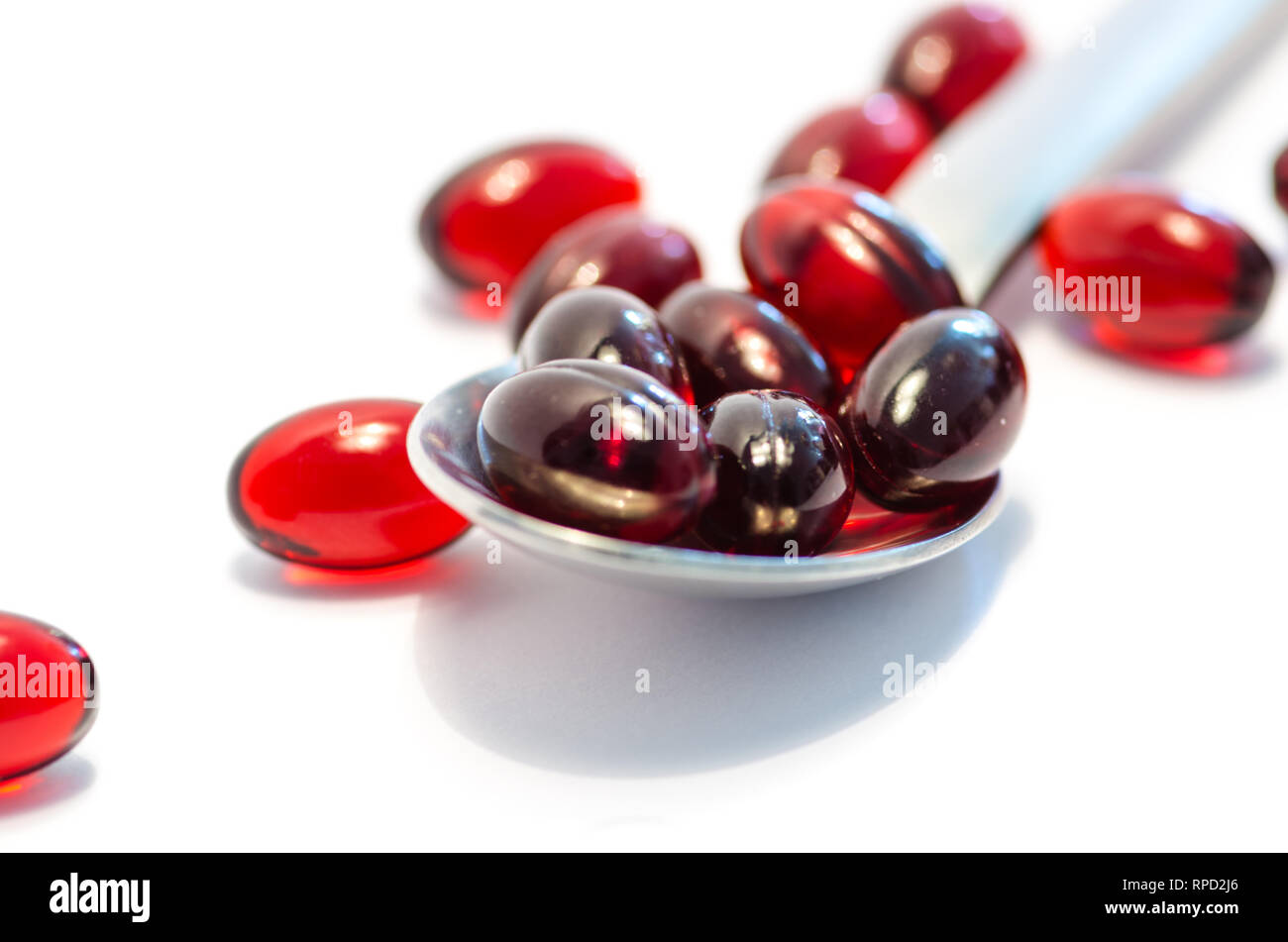 Supplement used in fitness and training. Amminoacids, Omega3, Protein and scoops Stock Photo