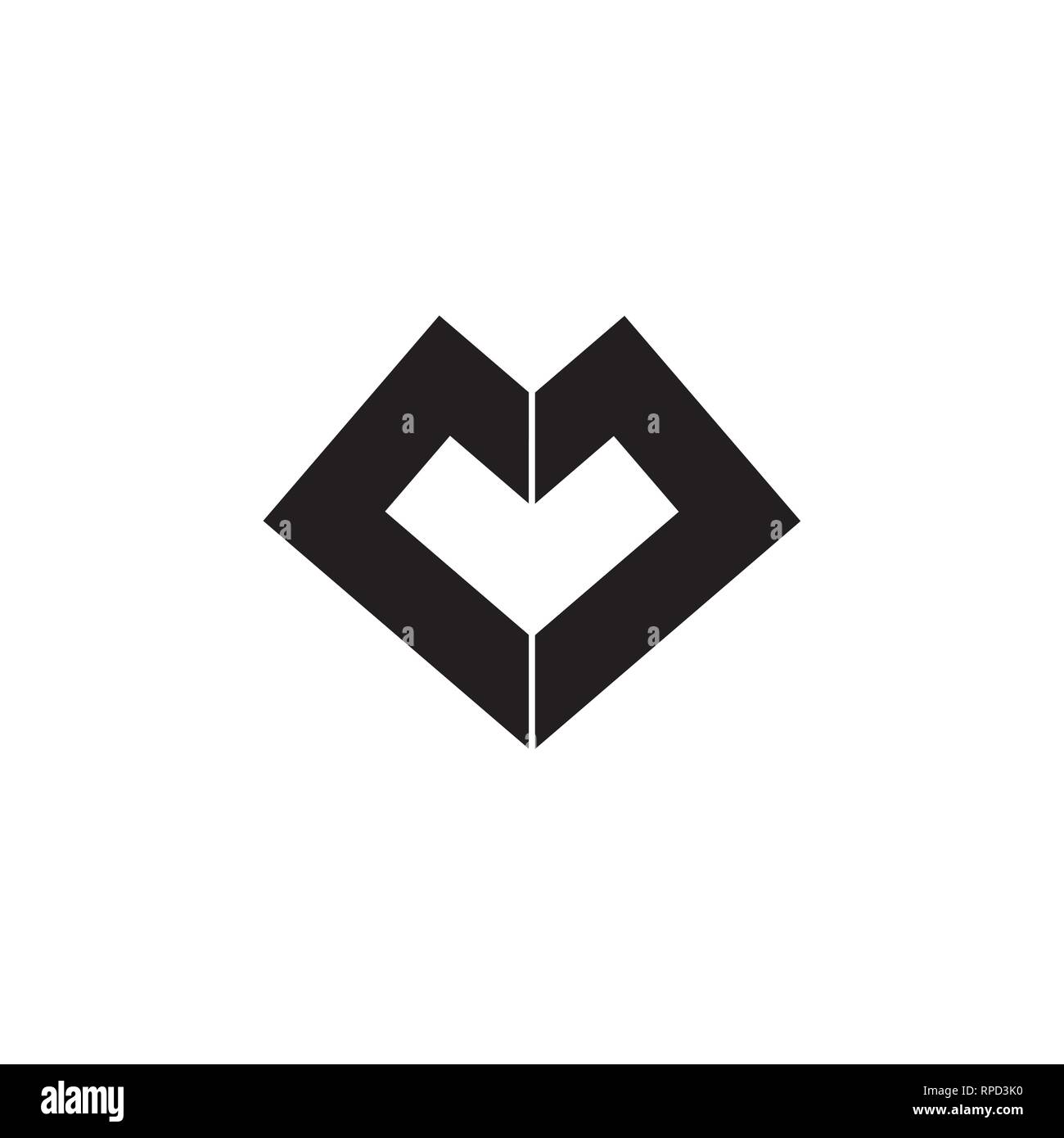 abstract letters m diamond shape logo vector Stock Vector Image & Art ...