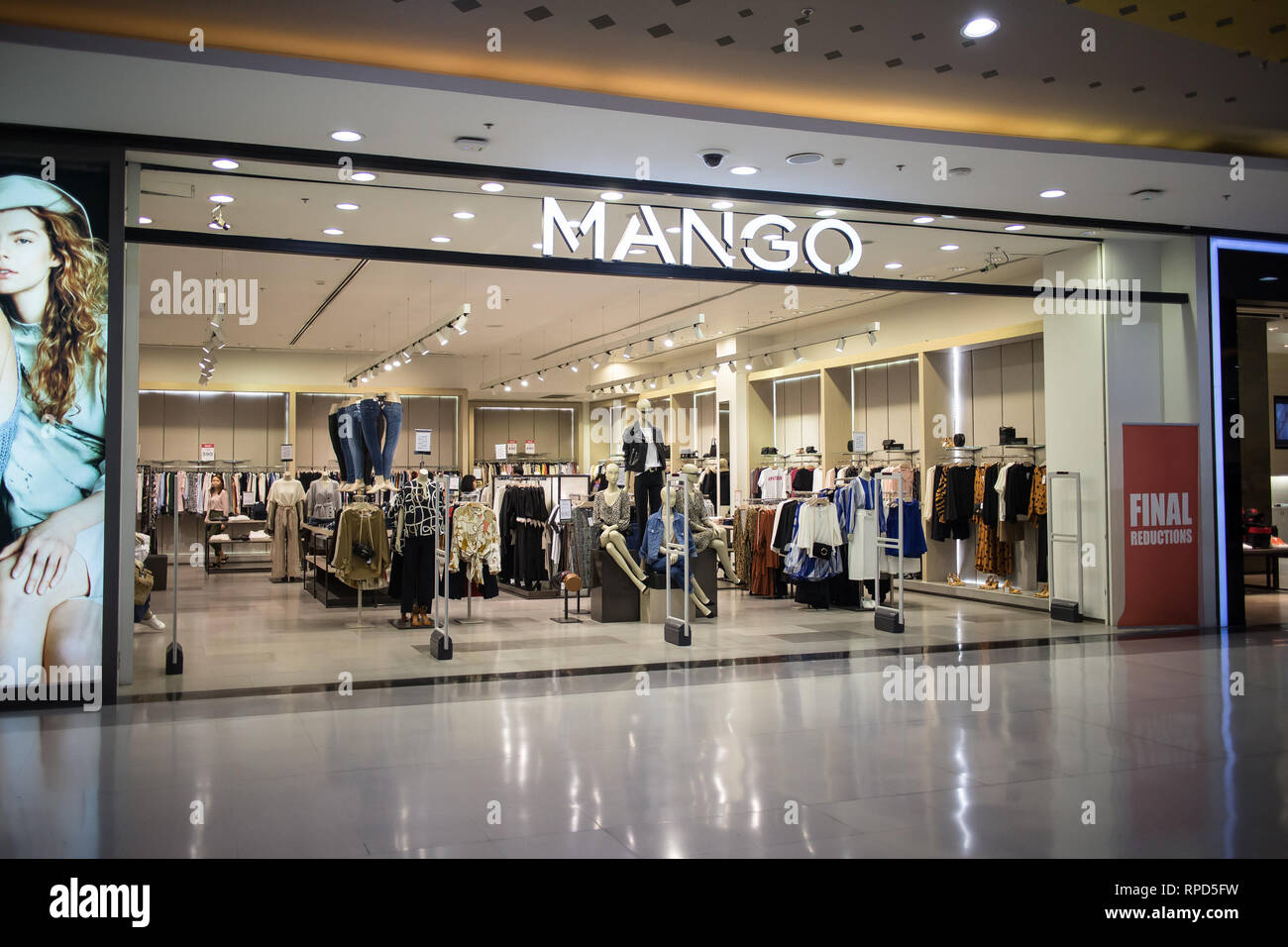 Chiangmai, Thailand - February 21 2019: Mango shop. MANGO, is a clothing  design and manufacturing company, founded in Barcelona, Spain. Photo in  Centr Stock Photo - Alamy