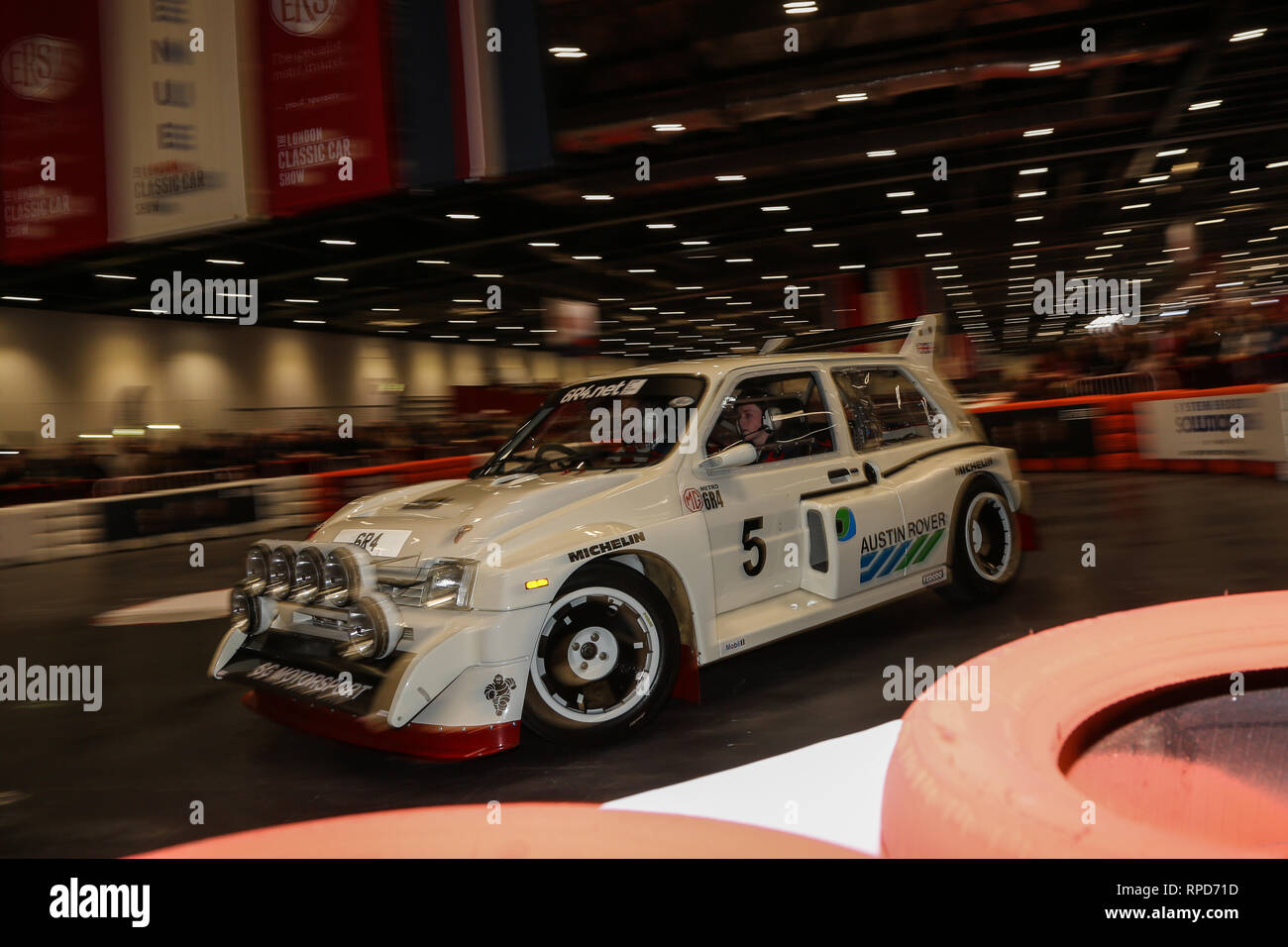 MG Metro 6R4 at the London Classic Car Show 2019 Stock Photo