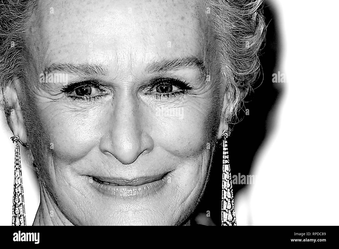 American actress Glenn Close attends the EE British Academy Film Awards