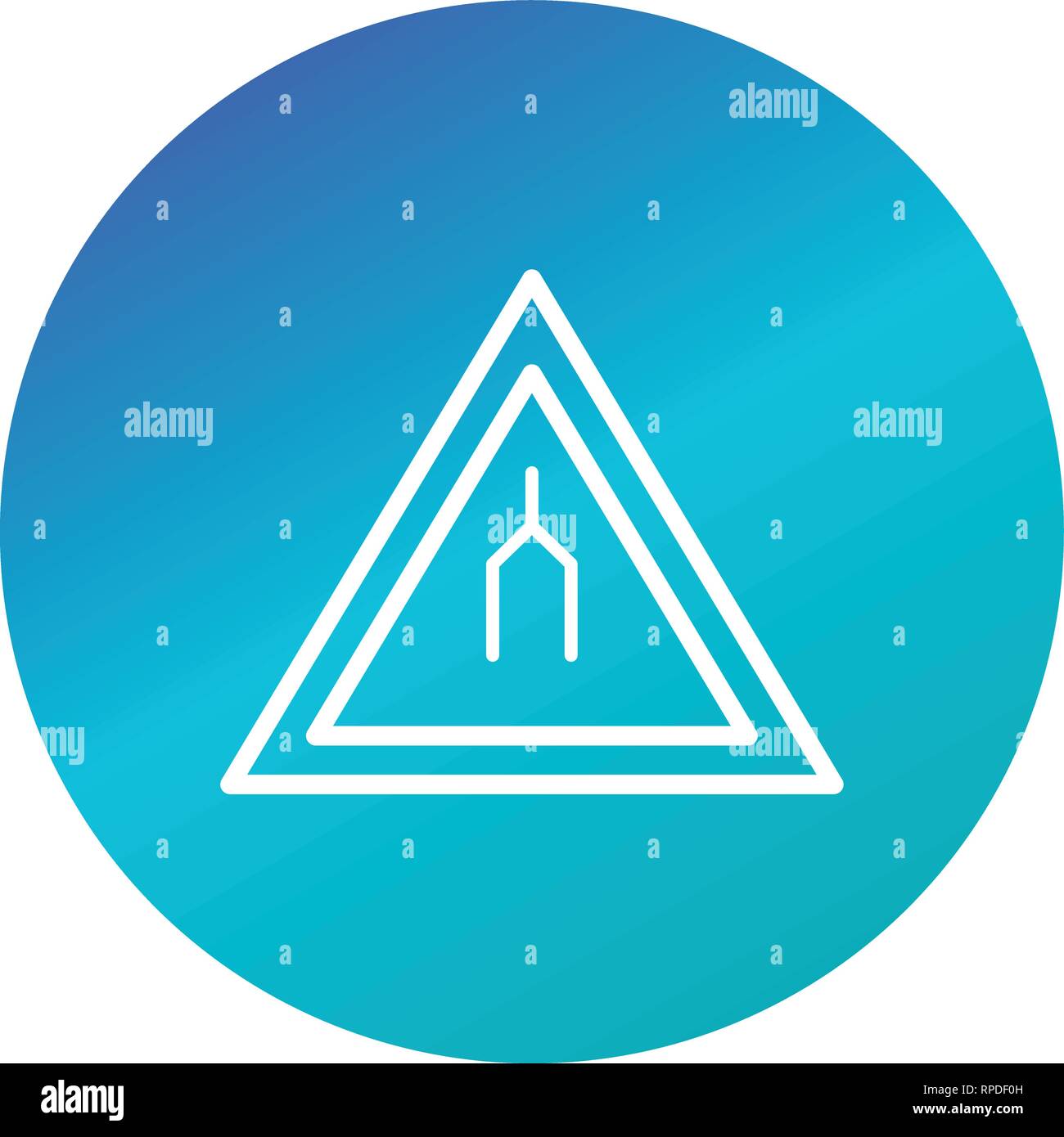 VectOr Road Sign Icon Stock Vector