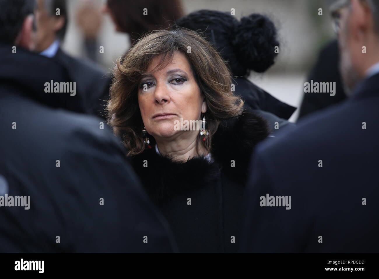 President of the Senate Maria Elisabetta Alberti Casellati during a visit to Palermo, as she pays tribute to Paolo Borsellino at the site of the 1992 massacre in Via D'Amelio  Featuring: Elisabetta Casellati Where: Palermo, Sicily, Italy When: 19 Jan 2019 Credit: IPA/WENN.com  **Only available for publication in UK, USA, Germany, Austria, Switzerland** Stock Photo