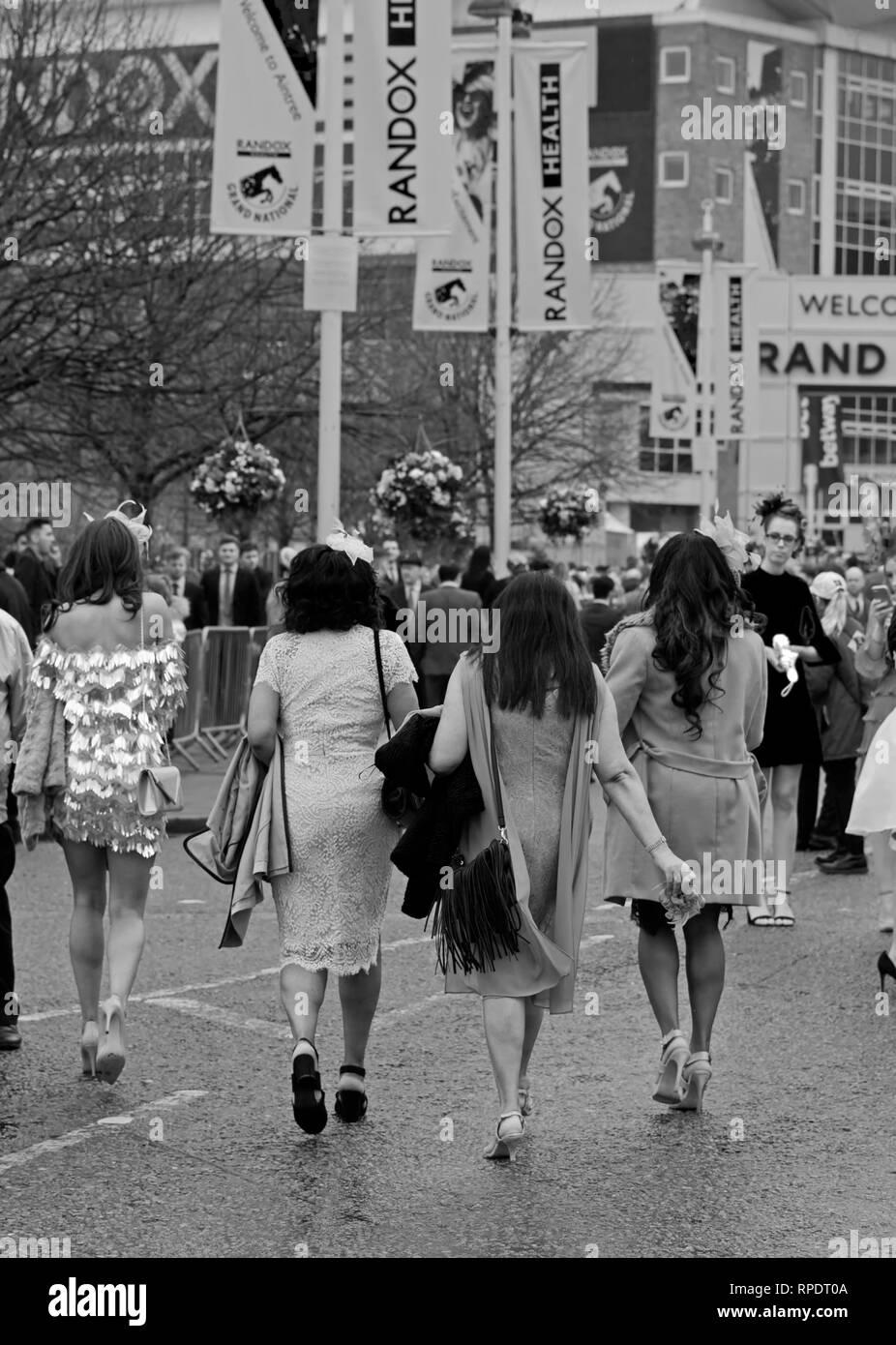 The girls are all dressed up in their finest for a day out at The