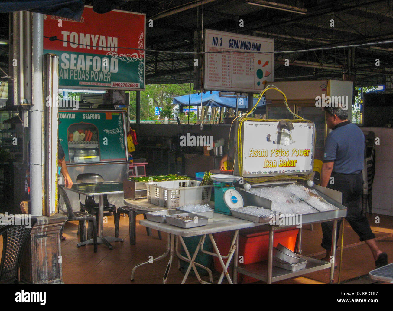 Traditional outdoor restaurants, Johor Bahru, Malaysia Stock Photo Alamy