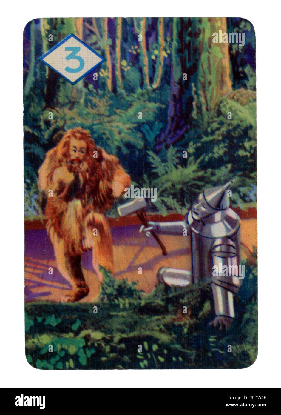 The Wizard of Oz card game produced in London in 1940 by Castell Brothers, Ltd. (Pepys brand) to coincide with the launch of the M.G.M. film in the UK in that year Stock Photo