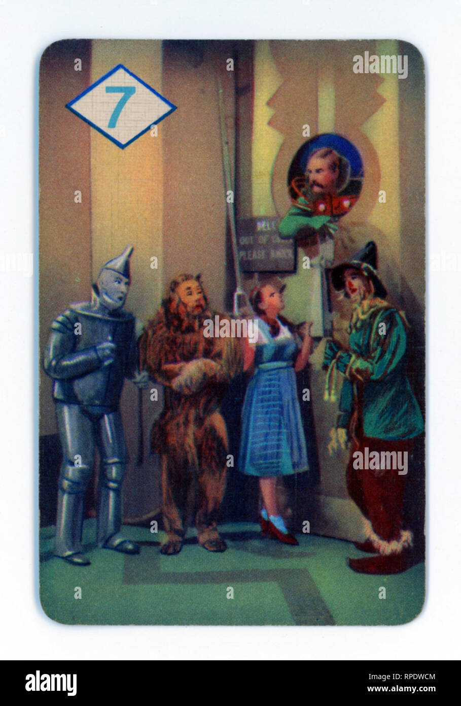 The Wizard of Oz card game produced in London in 1940 by Castell Brothers, Ltd. (Pepys brand) to coincide with the launch of the M.G.M. film in the UK in that year Stock Photo