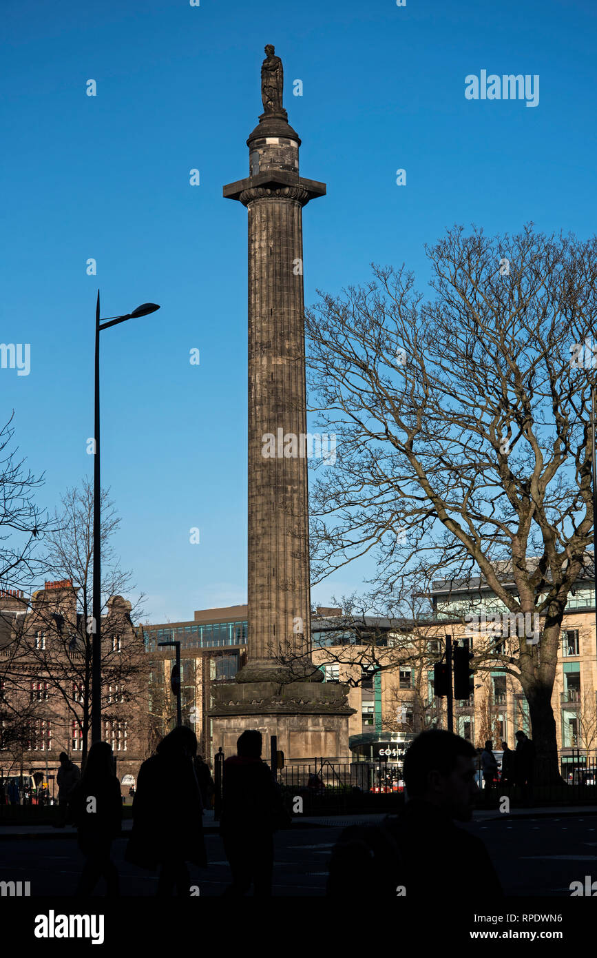 The controversial  Melville Monument, commemorating Henry Dundas, the first Viscount Melville in St Andrew Square, Edinburgh, Scotland, UK. Stock Photo