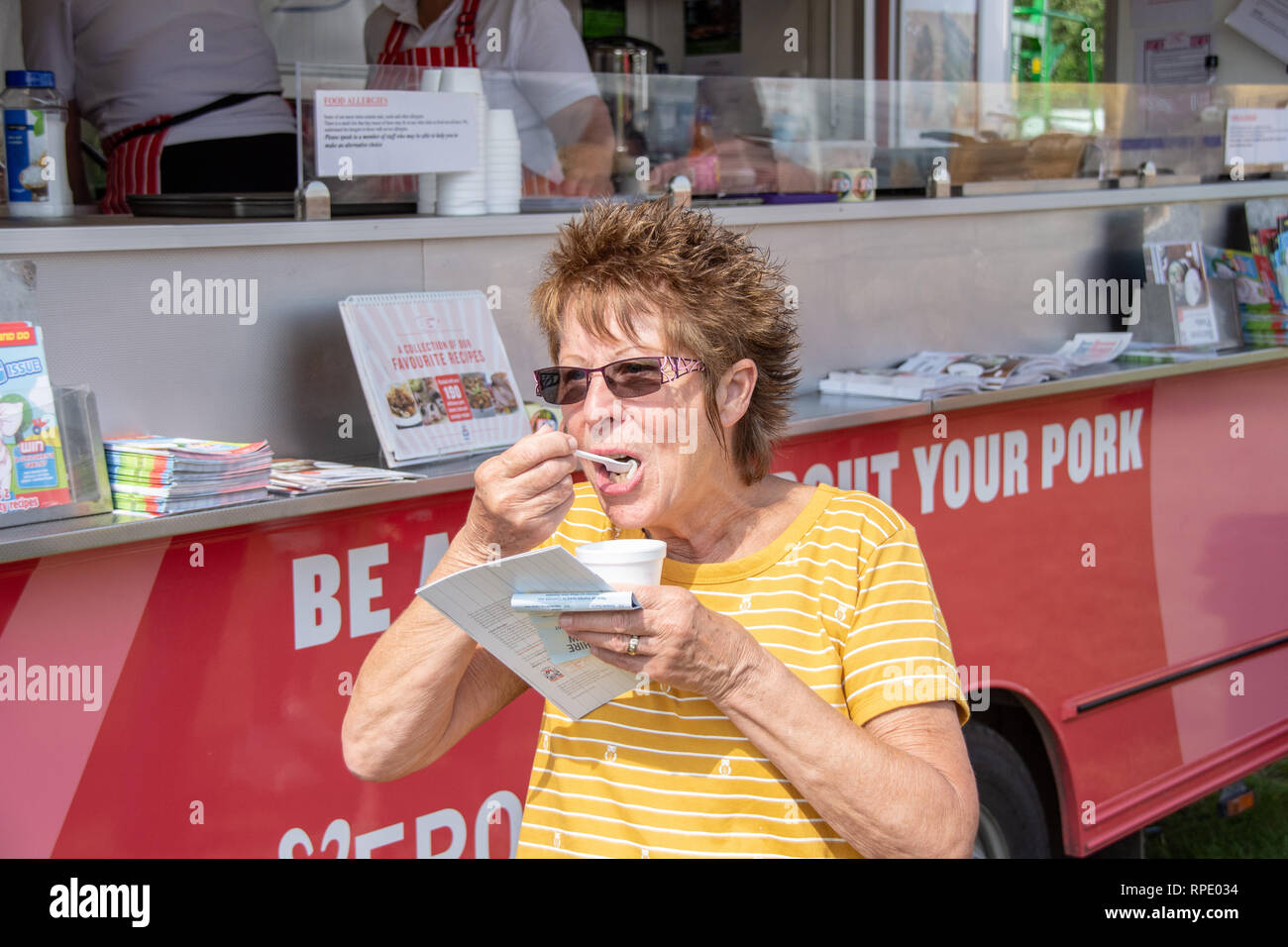 pork taster Stock Photo