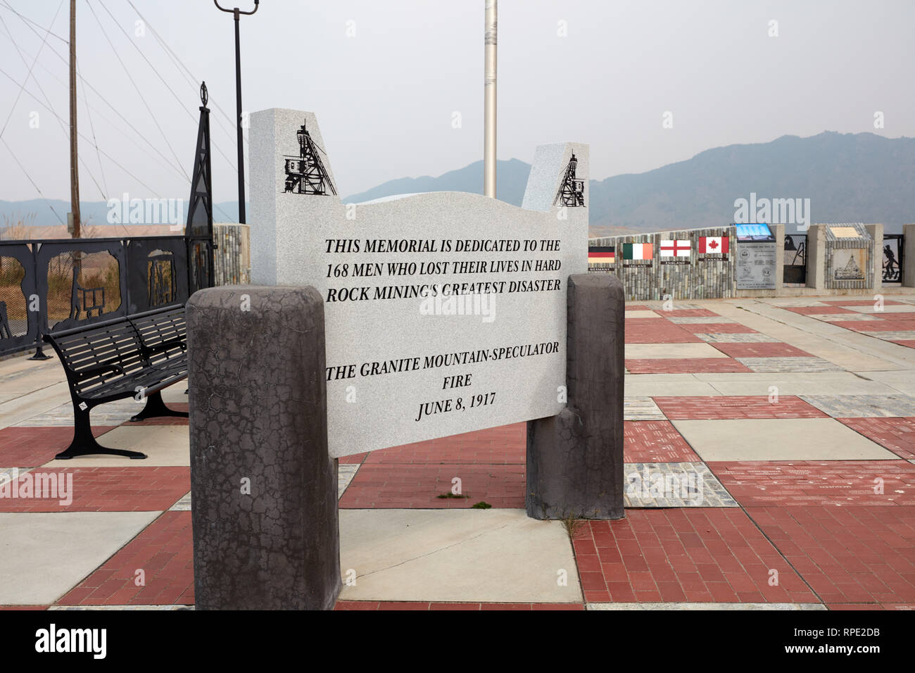 Memorial for the Granite Mountain Speculator mine fire in Butte
