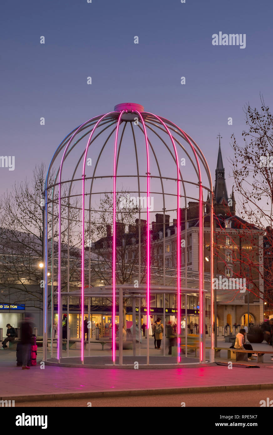europe, UK, England, London, Kings Cross 2019 birdcage Stock Photo Alamy