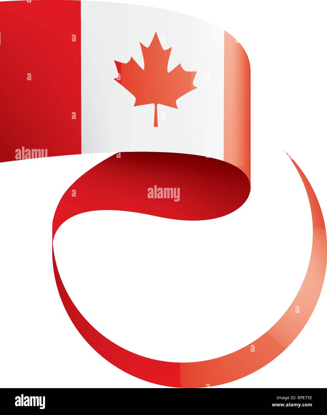 Canada flag, vector illustration on a white background Stock Vector ...