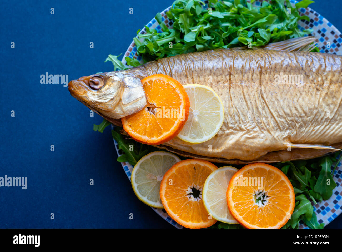 Smoked white fish Stock Photo - Alamy