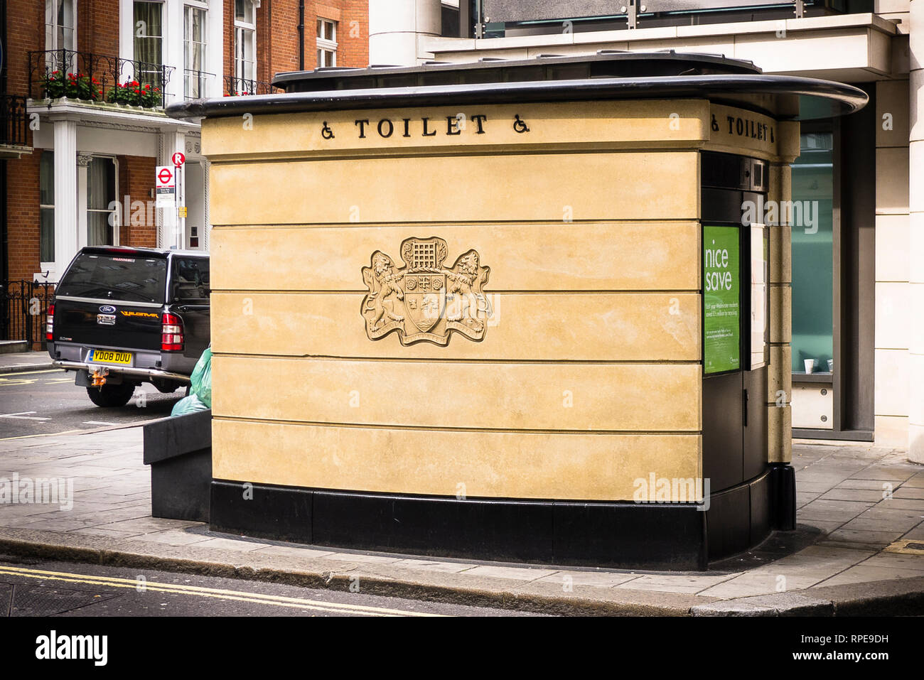 Public convenience in a London street in Central London UK Stock Photo