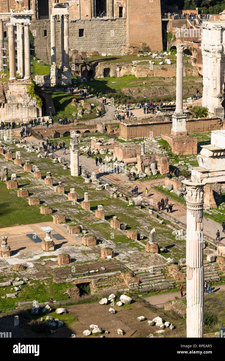 Roman forum aerial hi-res stock photography and images - Alamy