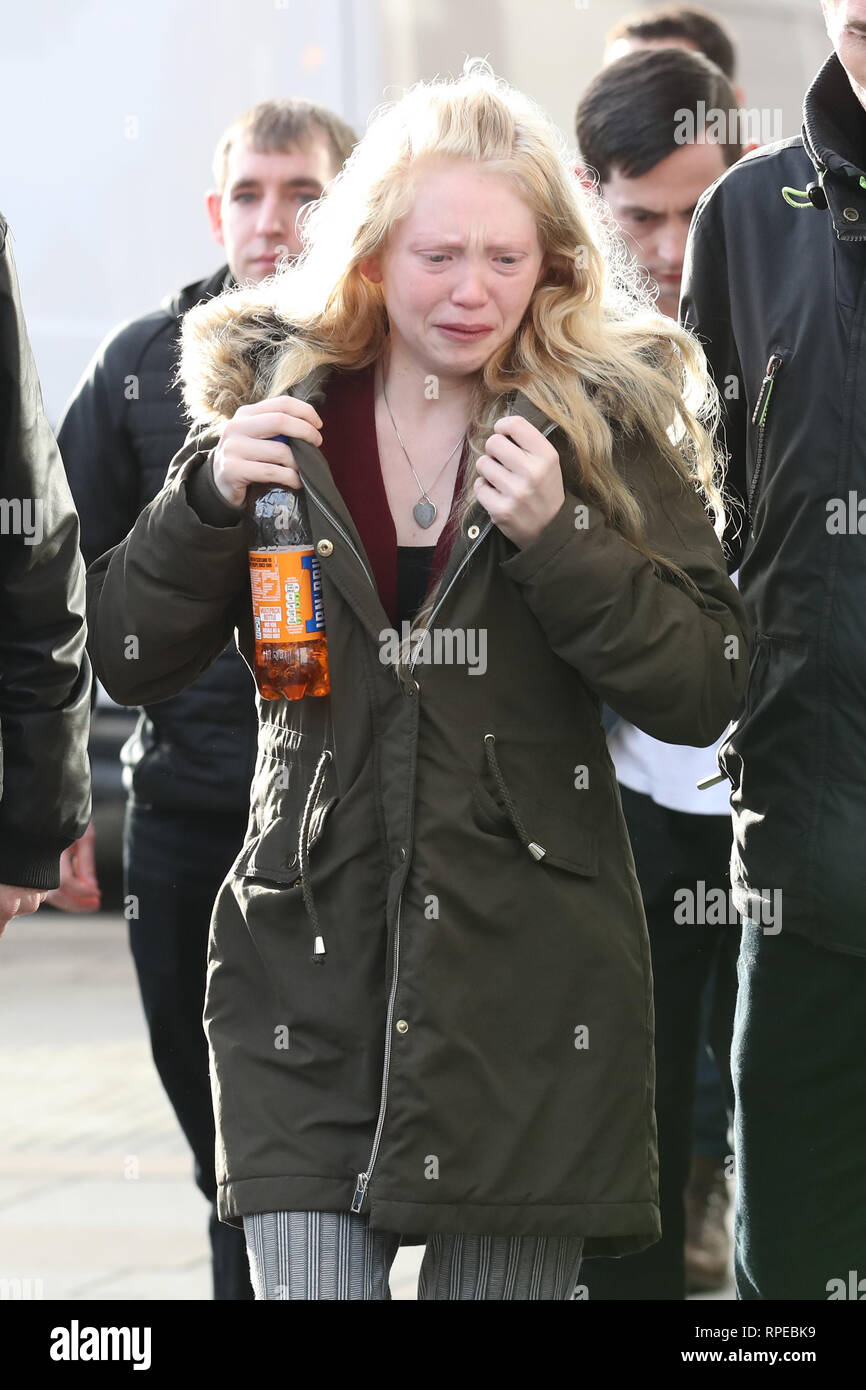 Georgina lochrane leaving the high court in glasgow hi-res stock ...