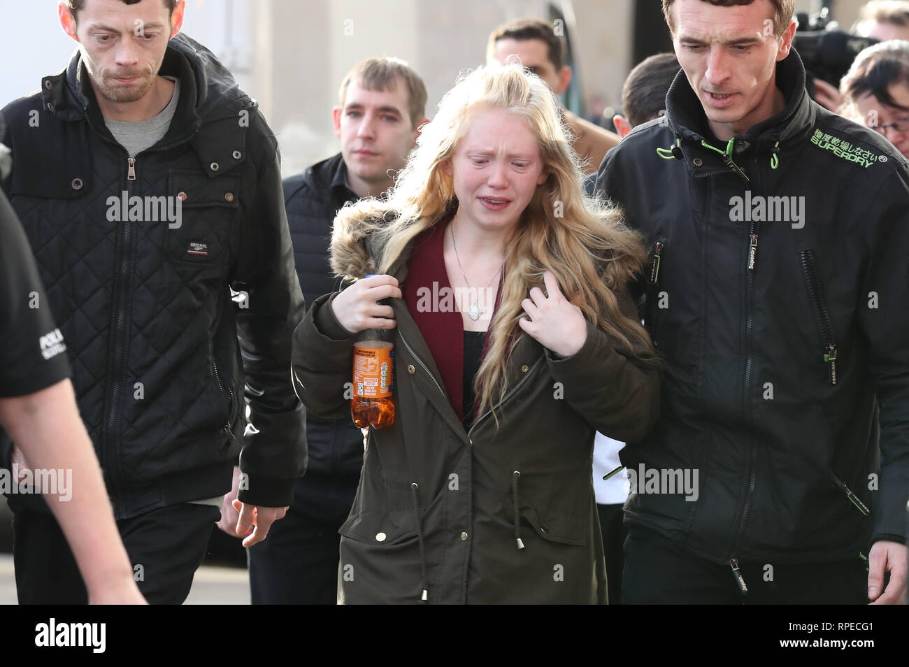 Georgina lochrane leaving the high court in glasgow hi-res stock ...