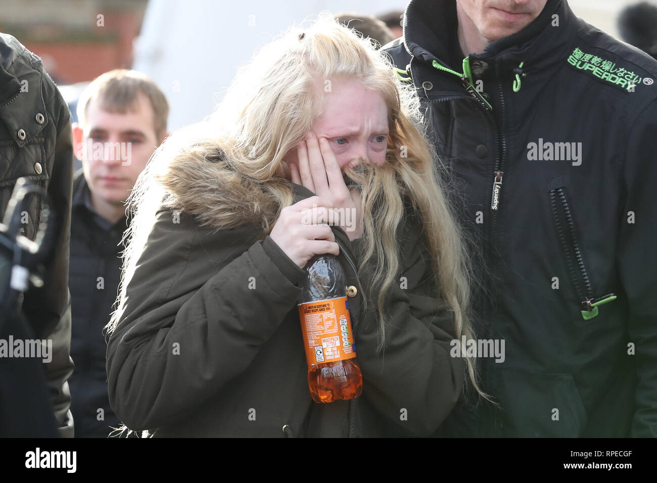 Georgina lochrane leaving the high court in glasgow hi-res stock ...