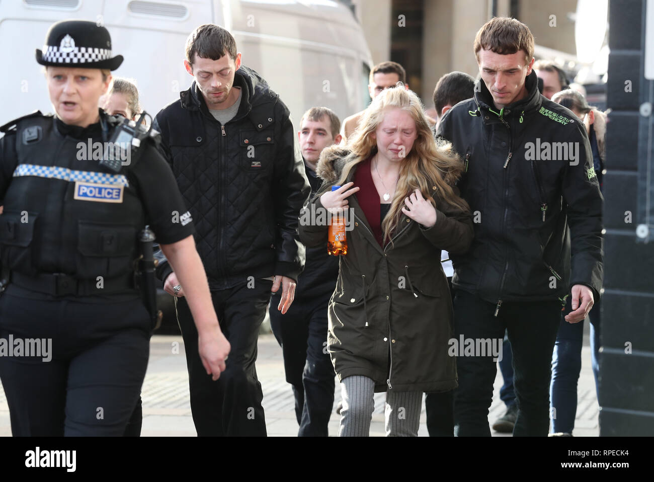 Georgina Lochrane leaving the High Court in Glasgow, where a teenager ...