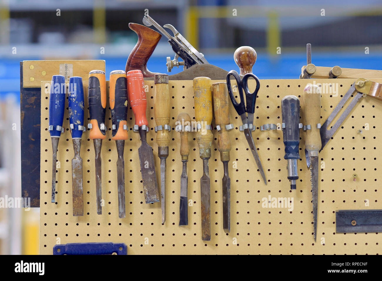 Selection of workman's tools Stock Photo - Alamy